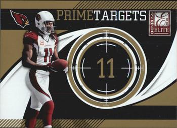 2010 Donruss Elite - Prime Targets Gold #10 Larry Fitzgerald  Front