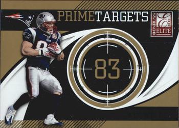 2010 Donruss Elite - Prime Targets Gold #20 Wes Welker  Front