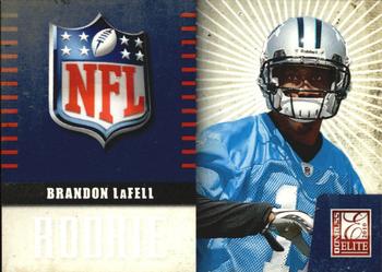2010 Donruss Elite - Rookie NFL Shield #5 Brandon LaFell  Front
