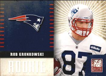 2010 Donruss Elite - Rookie NFL Team Logo #29 Rob Gronkowski  Front