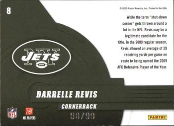 2010 Donruss Elite - Series Green #8 Darrelle Revis  Back