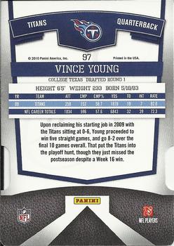 2010 Donruss Elite - Status #97 Vince Young Back