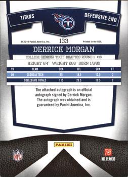 2010 Donruss Elite - Turn of the Century Autographs #133 Derrick Morgan Back