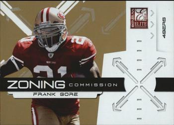 2010 Donruss Elite - Zoning Commission Gold #4 Frank Gore  Front