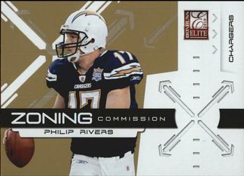 2010 Donruss Elite - Zoning Commission Gold #13 Philip Rivers  Front