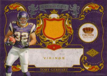 2010 Panini Crown Royale - Rookie Royalty Materials #3 Toby Gerhart  Front