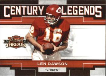 2010 Panini Threads - Century Legends #3 Len Dawson  Front
