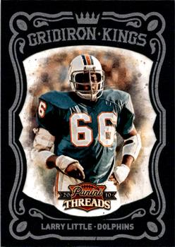 2010 Panini Threads - Gridiron Kings Framed Blue #6 Larry Little  Front
