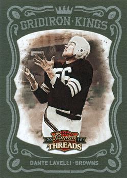 2010 Panini Threads - Gridiron Kings Framed Green #24 Dante Lavelli  Front