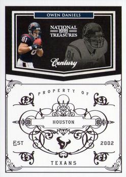 2010 Playoff National Treasures - Century Silver #59 Owen Daniels  Front
