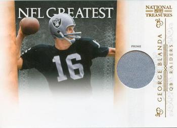 2010 Playoff National Treasures - NFL Greatest Materials Prime #6 George Blanda Front