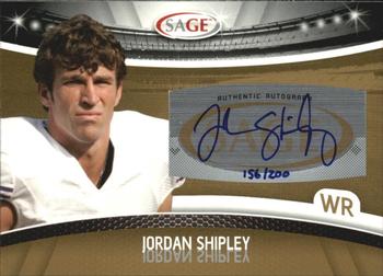 2010 SAGE - Autographs Gold #A-42 Jordan Shipley  Front