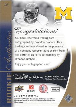2010 SP Authentic - Gold #138 Brandon Graham Back