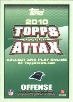 2010 Topps Attax #NNO Jimmy Clausen Back