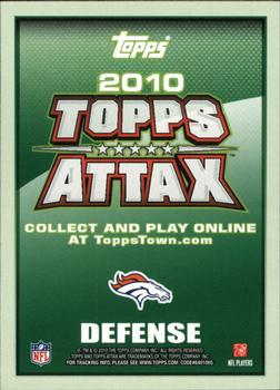 2010 Topps Attax - Red Zone Foil #NNO Champ Bailey  Back