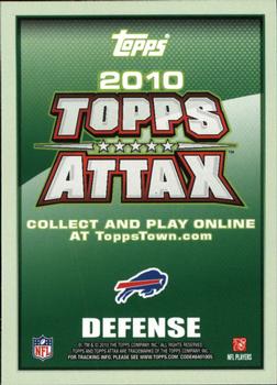 2010 Topps Attax - Red Zone Foil #NNO Jairus Byrd  Back