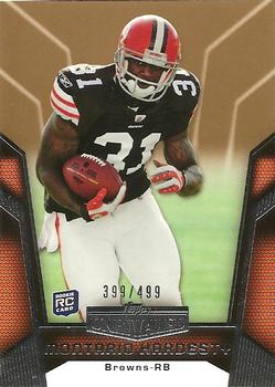 2010 Topps Unrivaled - Gold #108 Montario Hardesty  Front