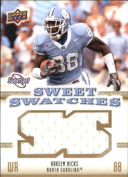 2010 Upper Deck NCAA Sweet Spot - Sweet Swatches #SSW-29 Hakeem Nicks  Front