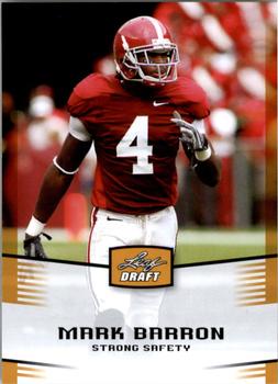 2012 Leaf Draft - Gold #31 Mark Barron Front