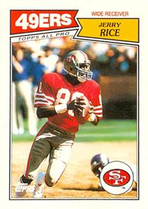1987 Topps American/UK #30 Jerry Rice Front