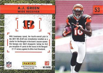 2011 Donruss Elite - Down and Distance Black Friday #53 A.J. Green Back