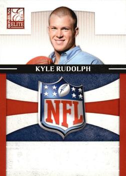2011 Donruss Elite - Rookie NFL Shield #34 Kyle Rudolph Front