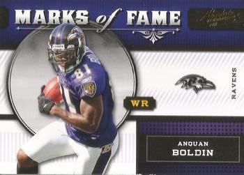 2011 Panini Absolute Memorabilia - Marks of Fame #17 Anquan Boldin Front