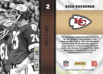 2011 Panini Threads - Heritage Collection Holofoil #2 Buck Buchanan Back