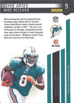 2011 Panini Certified - Certified Potential #9 Clyde Gates Back