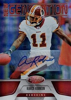 2011 Panini Certified - Mirror Red Signatures #156 Aldrick Robinson Front