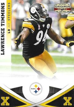 2011 Panini Gridiron Gear - Silver X's #21 Lawrence Timmons  Front