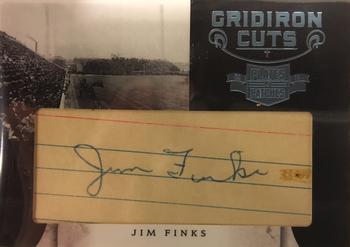 2011 Panini Plates & Patches - Gridiron Cut Autographs #6 Jim Finks Front