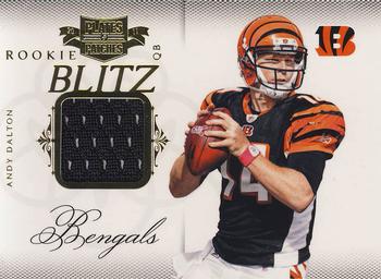 2011 Panini Plates & Patches - Rookie Blitz Materials #5 Andy Dalton Front