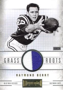 2011 Panini Playbook - Grass Roots Materials Prime #70 Raymond Berry Front