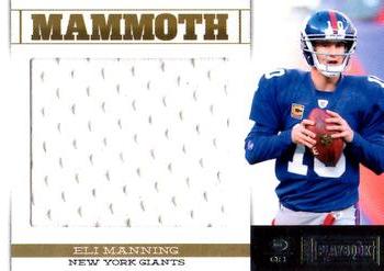 2011 Panini Playbook - Mammoth Materials #33 Eli Manning Front
