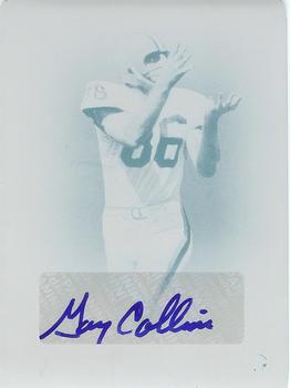2011 Panini Prime Signatures - Autographs Printing Plates Cyan #69 Gary Collins Front