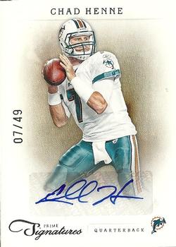2011 Panini Prime Signatures - Autographs Silver #27 Chad Henne Front