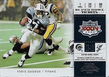 2011 Playoff Contenders - Super Bowl Tickets #14 Eddie George Front