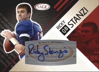 2011 SAGE - Autographs Red #A-50 Ricky Stanzi Front