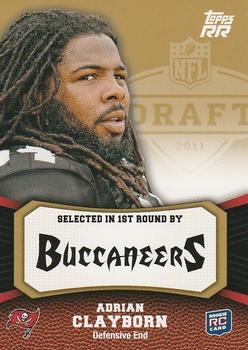 2011 Topps Rising Rookies - Gold #122 Adrian Clayborn Front