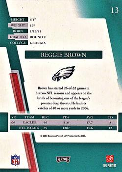 2007 Playoff Absolute Memorabilia #13 Reggie Brown Back