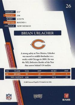2007 Playoff Absolute Memorabilia #26 Brian Urlacher Back