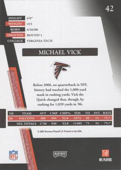 2007 Playoff Absolute Memorabilia #42 Michael Vick Back