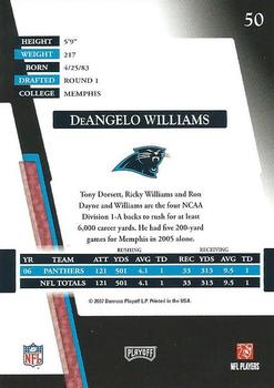 2007 Playoff Absolute Memorabilia #50 DeAngelo Williams Back