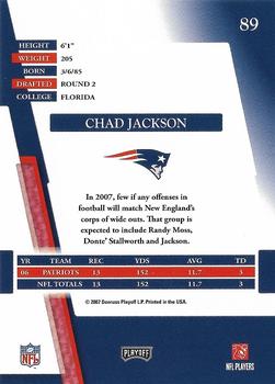 2007 Playoff Absolute Memorabilia #89 Chad Jackson Back