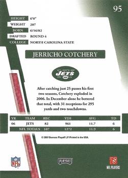2007 Playoff Absolute Memorabilia #95 Jerricho Cotchery Back