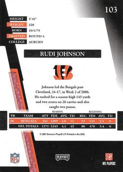 2007 Playoff Absolute Memorabilia #103 Rudi Johnson Back