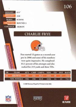 2007 Playoff Absolute Memorabilia #106 Charlie Frye Back