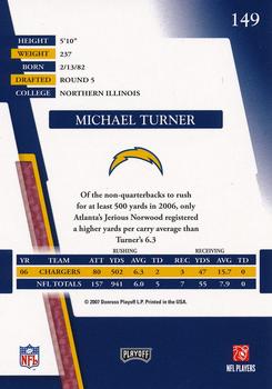 2007 Playoff Absolute Memorabilia #149 Michael Turner Back