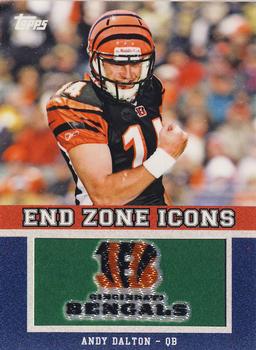 2011 Topps - End Zone Icons Patches #EZI-81 Andy Dalton Front